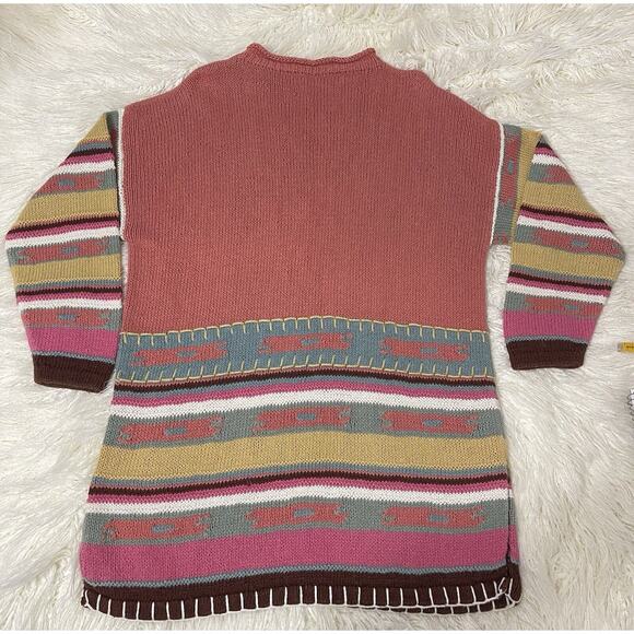 Country Shop novelty pullover sweater Southwest Theme Cactus Horses M/L - Picture 9 of 9